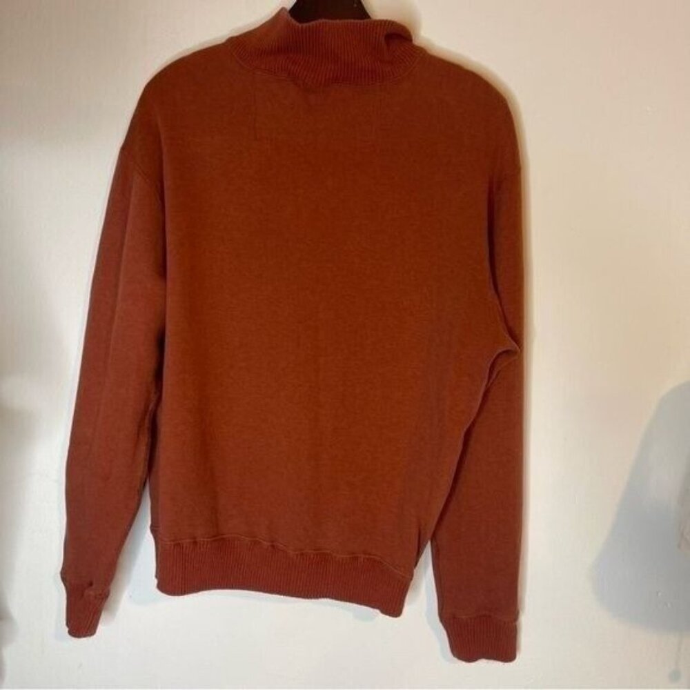 Men's Orange Pullover Sweater - Picture 4 of 4